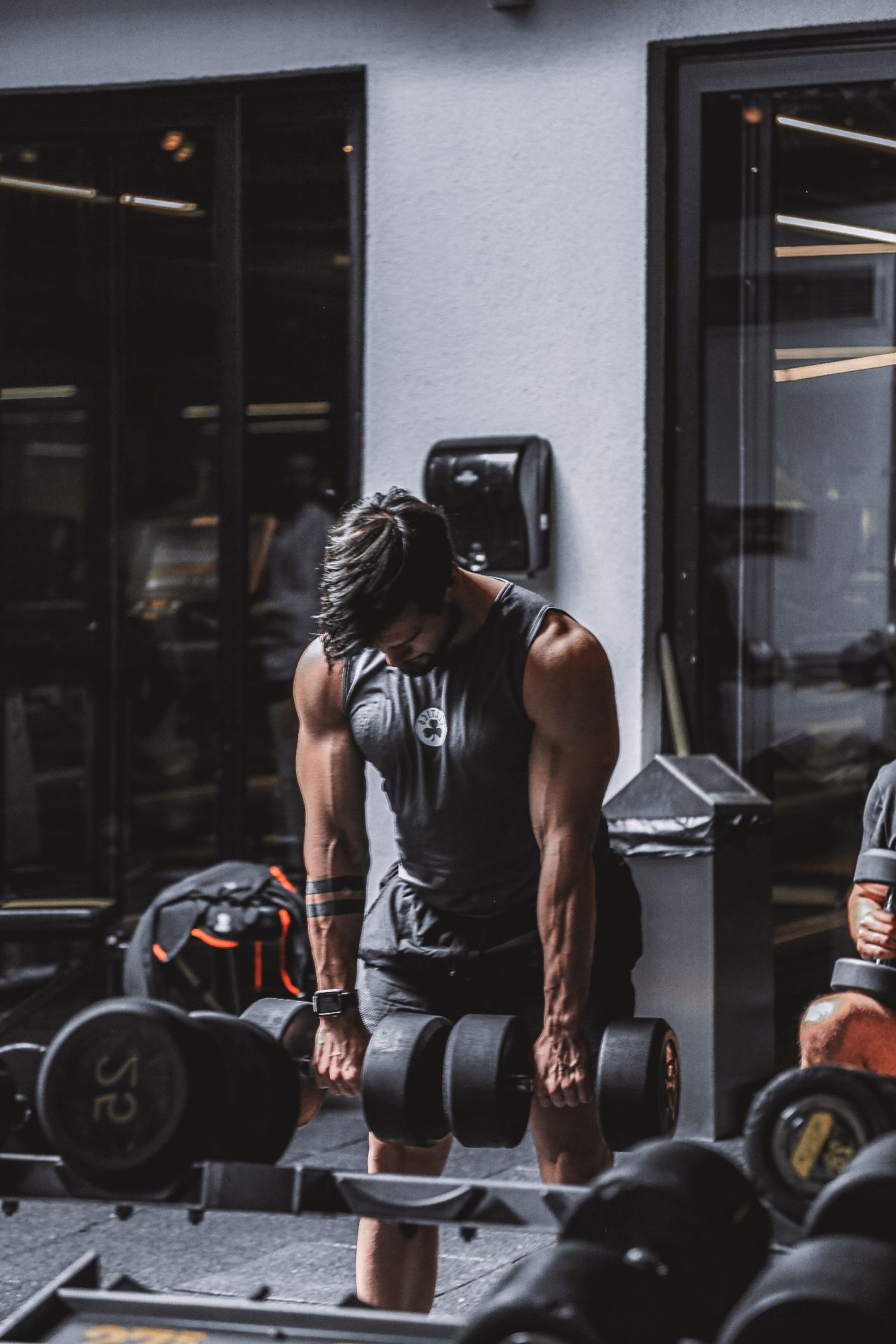 Athlete training at golden hour